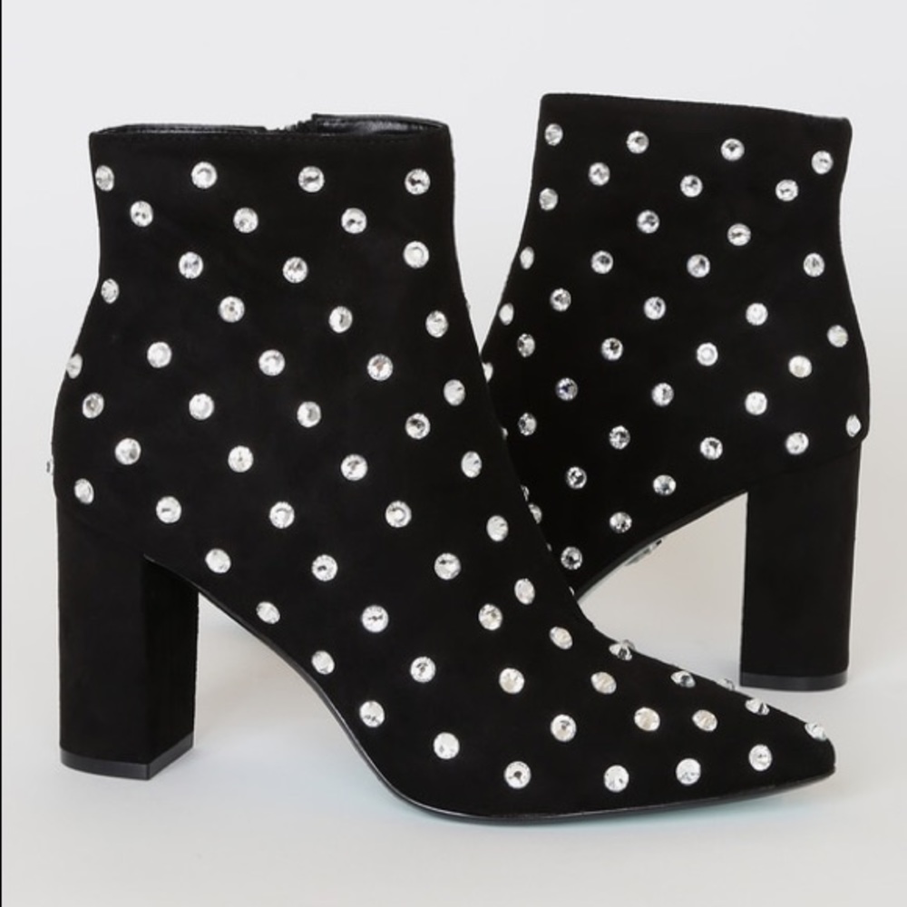 Blue Betsey Johnson Elsie Studded Boots